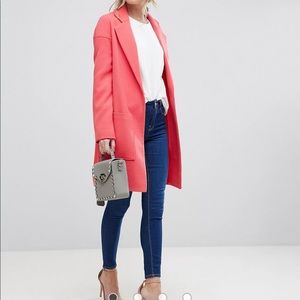 Pink ASOS Blazer Coat size 0 EUC